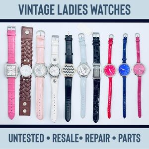 10 Used Untested Assorted Ladies Watch Lot / Bundle